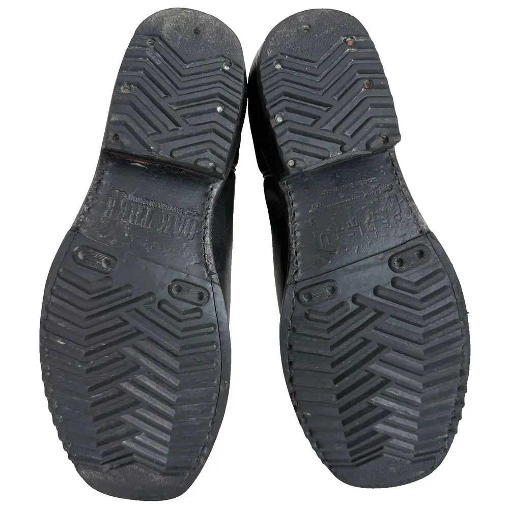 Bed Stu Oak Tree Farms Preacher Black Pull on Boots Bovine Leather Men Size 8.5